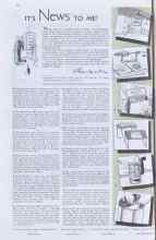 Better Homes & Gardens March 1938 Magazine Article: IT'S News TO ME!