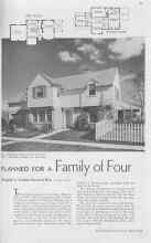 Better Homes & Gardens March 1938 Magazine Article: PLANNED FOR A Family of Four