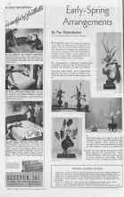 Better Homes & Gardens March 1938 Magazine Article: Early-Spring Arrangements