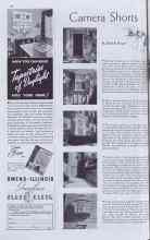 Better Homes & Gardens March 1938 Magazine Article: Camera Shorts
