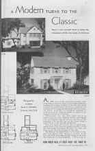 Better Homes & Gardens March 1938 Magazine Article: A Modern TURNS TO THE Classic