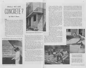 Better Homes & Gardens March 1938 Magazine Article: SHALL WE USE CONCRETE?