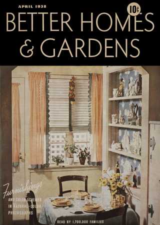 Better Homes & Gardens April 1938 Magazine Cover