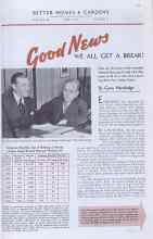 Better Homes & Gardens April 1938 Magazine Article: Good News WE ALL GET A BREAK!
