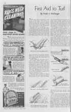 Better Homes & Gardens April 1938 Magazine Article: First Aid to Turf