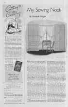 Better Homes & Gardens April 1938 Magazine Article: My Sewing Nook