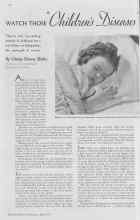 Better Homes & Gardens April 1938 Magazine Article: WATCH THOSE 