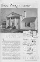 Better Homes & Gardens April 1938 Magazine Article: Three Wings IN HARMONY
