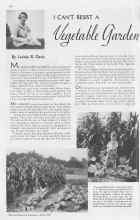Better Homes & Gardens April 1938 Magazine Article: I CAN'T RESIST A Vegetable Garden