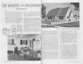 Better Homes & Gardens April 1938 Magazine Article: TEN MINUTES FROM HOLLYWOOD