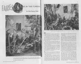 Better Homes & Gardens April 1938 Magazine Article: FAIRIES LIVE IN THIS GARDEN