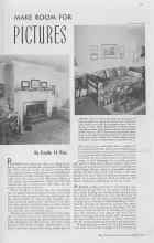 Better Homes & Gardens May 1938 Magazine Article: MAKE ROOM FOR PICTURES
