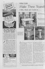 Better Homes & Gardens May 1938 Magazine Article: YOU CAN Make These Yourself