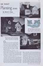 Better Homes & Gardens May 1938 Magazine Article: SEE WHAT Planting DOES