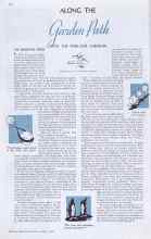 Better Homes & Gardens May 1938 Magazine Article: ALONG THE garden Path