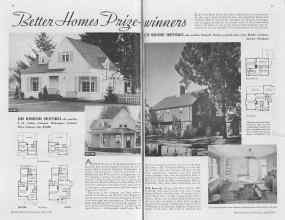 Better Homes & Gardens May 1938 Magazine Article: Better Homes Prize winners