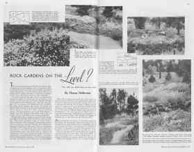 Better Homes & Gardens May 1938 Magazine Article: ROCK GARDENS ON THE Level?