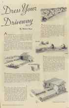Better Homes & Gardens June 1938 Magazine Article: Dress your Driveway