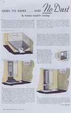 Better Homes & Gardens June 1938 Magazine Article: ASHES TO ASHES ... AND no Dust