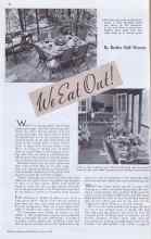Better Homes & Gardens June 1938 Magazine Article: We Eat Out!