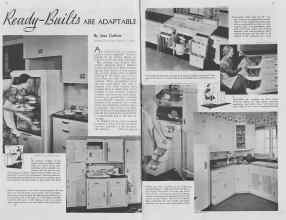 Better Homes & Gardens June 1938 Magazine Article: Ready-Builts ARE A DAPTABLE
