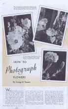 Better Homes & Gardens July 1938 Magazine Article: HOW TO Photograph FLOWERS