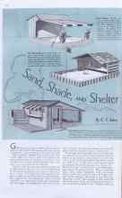 Better Homes & Gardens July 1938 Magazine Article: Sand Shade, AND Shelter