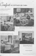 Better Homes & Gardens July 1938 Magazine Article: Comfort IN COTTAGE OR CABIN