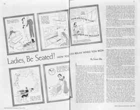 Better Homes & Gardens July 1938 Magazine Article: Ladies, Be Seated!