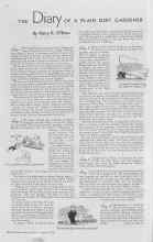 Better Homes & Gardens August 1938 Magazine Article: THE Diary OF A PLAIN DIRT GARDENER