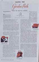 Better Homes & Gardens August 1938 Magazine Article: ALONG THE Garden Path