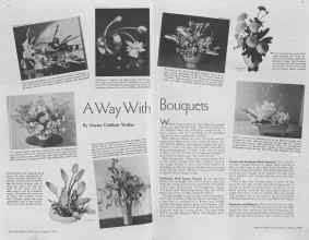 Better Homes & Gardens August 1938 Magazine Article: A Way With Bouquets