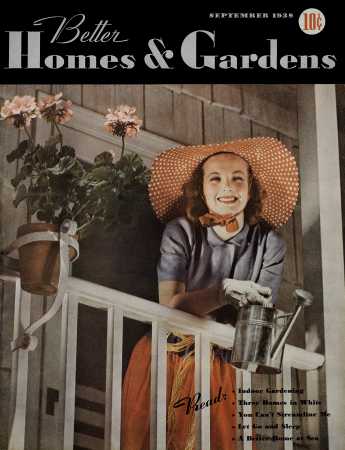 Better Homes & Gardens September 1938 Magazine Cover