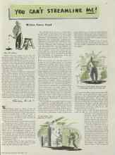 Better Homes & Gardens September 1938 Magazine Article: YOU CAN'T STREAMLINE ME!