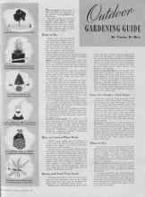 Better Homes & Gardens September 1938 Magazine Article: Outdoor GARDENING GUIDE