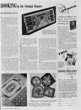 Better Homes & Gardens September 1938 Magazine Article: HOOKING in the Colonial Manner