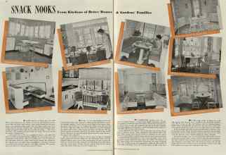 Better Homes & Gardens September 1938 Magazine Article: SNACK NOOKS