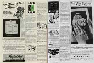 Better Homes & Gardens September 1938 Magazine Article: BACK TALK