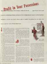 Better Homes & Gardens October 1938 Magazine Article: Profit in Your Possessions