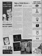 Better Homes & Gardens October 1938 Magazine Article: Make a Welsh Dresser-- and a Chair