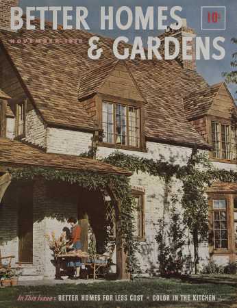 Better Homes & Gardens November 1938 Magazine Cover