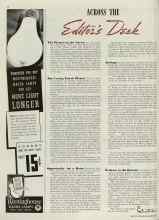 Better Homes & Gardens November 1938 Magazine Article: ACROSS THE Editor's Desk