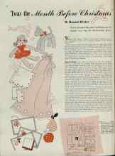 Better Homes & Gardens November 1938 Magazine Article: 'Twas the Month Before Christmas