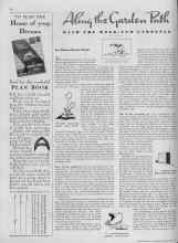 Better Homes & Gardens November 1938 Magazine Article: Along the Garden Path