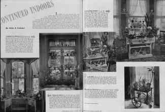 Better Homes & Gardens November 1938 Magazine Article: CONTINUED INDOORS