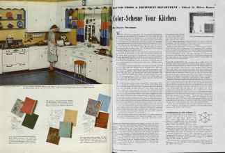 Better Homes & Gardens November 1938 Magazine Article: Color-Scheme Your Kitchen