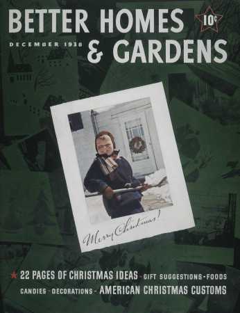 Better Homes & Gardens December 1938 Magazine Cover