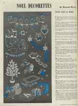 Better Homes & Gardens December 1938 Magazine Article: NOEL DECORETTES