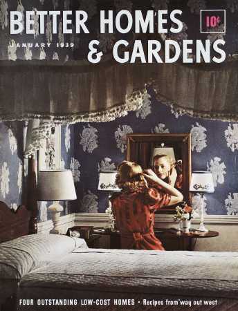 Better Homes & Gardens January 1939 Magazine Cover