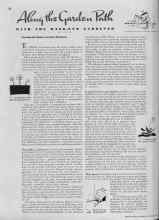 Better Homes & Gardens January 1939 Magazine Article: Along the Garden Path